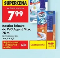 Kostka żelowa do WC Agent Max, 75 ml