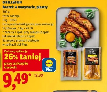 Grill&Fun Boczek w marynacie, plastry