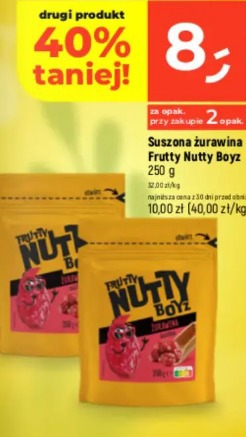 Suszona żurawina Frutty Nutty Boyz