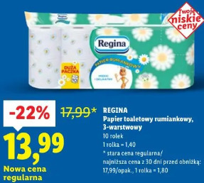 Regina Papier toaletowy rumiankowy, 3-warstwowy