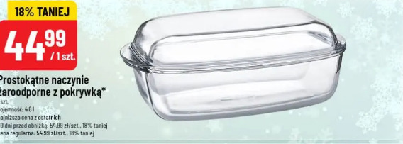 Prostokątne naczynie żaroodporne z pokrywką