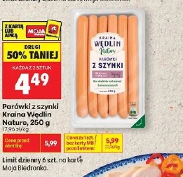 Parówki z szynki Kraina Wędlin Nature
