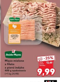 Stoisko Mięsne Mięso mielone z fileta i piersi indyka
