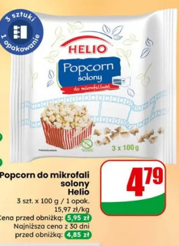 Popcorn do mikrofali solony Helio