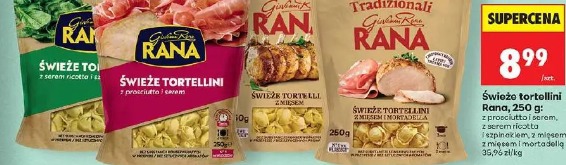 Świeże tortellini Rana z mięsem i mortadelą