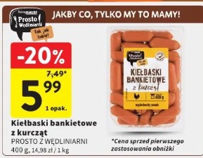 Kiełbaski bankietowe z kurcząt PROSTO Z WĘDLINIARNI