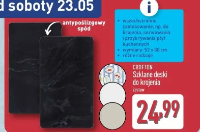 Crofton Szklane deski do krojenia