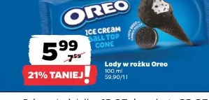 Lody w rożku Oreo