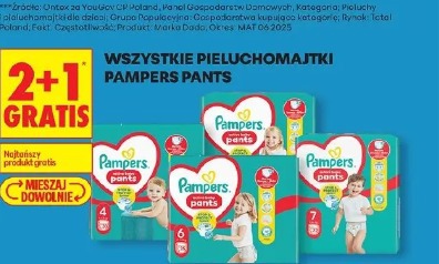 Wszystkie pieluchomajtki Pampers Pants