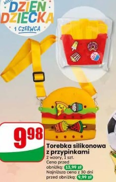 Torebka silikonowa z przypinkami