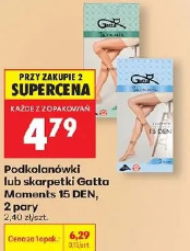 Podkolanówki lub skarpetki Gatta Moments 15 DEN, 2 pary