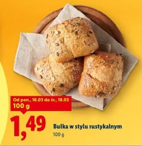 Bułka w stylu rustykalnym