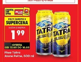 Piwo Tatra Jasne Pełne