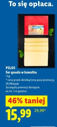 Pilos Ser gouda w kawałku