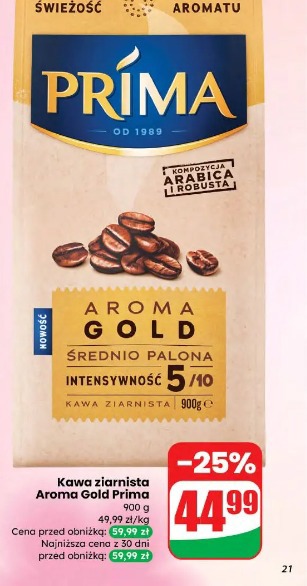 Prima Aroma Gold kawa ziarnista