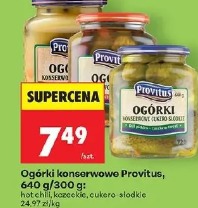 Ogórki konserwowe Provitus