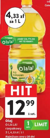 Olej rzepakowy Olala!