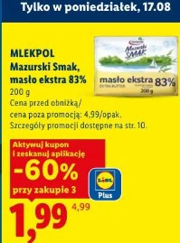 Mlekpol Mazurski Smak masło ekstra 83%