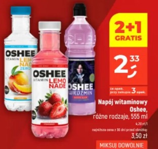 Napój witaminowy Oshee różne rodzaje