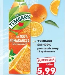 Tymbark Sok 100% pomarańcza