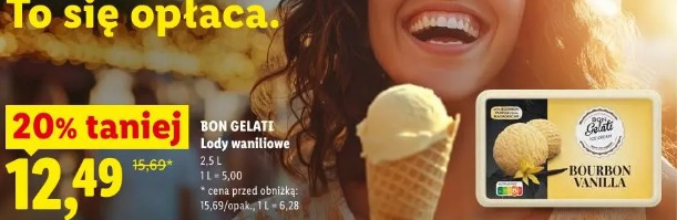 Bon Gelati Lody waniliowe
