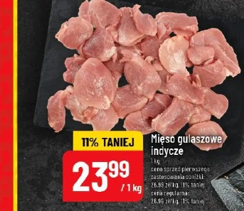 Mięso gulaszowe indycze