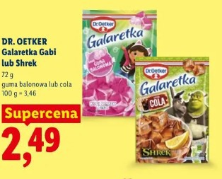 Dr. Oetker Galaretka Gabi lub Shrek