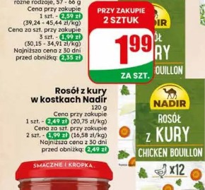 Rosół z kury w kostkach Nadir