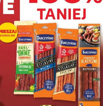Wszystkie kabanosy pakowane marki TARCZYŃSKI