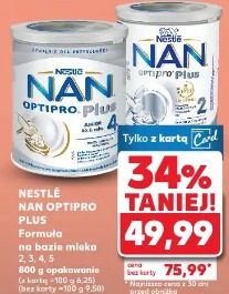 Nestlé Nan Optipro Plus Formuła na bazie mleka 2, 3, 4, 5