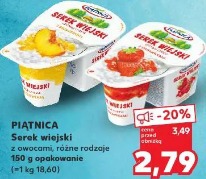 Piątnica Serek wiejski z owocami