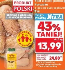 Filet z piersi polskiego kurczaka z lady lub duże opakowanie