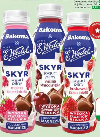 Jogurt pitny skyr Bakoma & Wedel