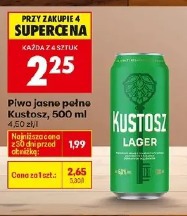 Piwo jasne pełne Kustosz