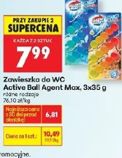Zawieszka do WC Active Ball Agent Max, 3x35 g