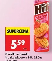 Ciastka o smaku truskawkowym Hit