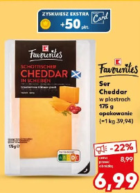 Favorites Ser Cheddar w plastrach