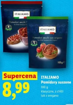 Italiamo Pomidory suszone klasyczne, z chili lub z oregano