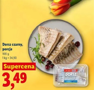 Dorsz czarny, porcje