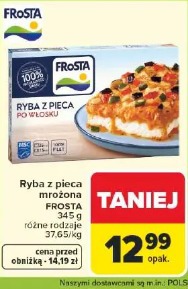 Ryba z pieca mrożona FROSTA 345 g różne rodzaje