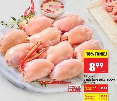 Mięso z uda kurczaka, 500 g