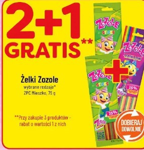 Żelki Zozole wybrane rodzaje ZPC Mieszko