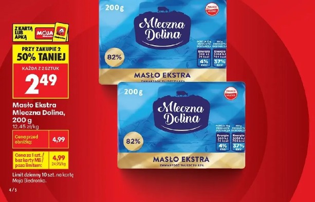Masło Ekstra Mleczna Dolina