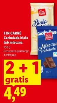 Fin Carré Czekolada biała lub mleczna