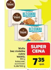 Wafle bez dodatku cukru WAWEL