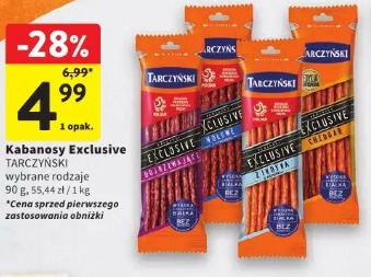 Kabanosy Exclusive Tarczyński wybrane rodzaje