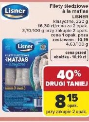 Filety śledziowe a'la matjas Lisner