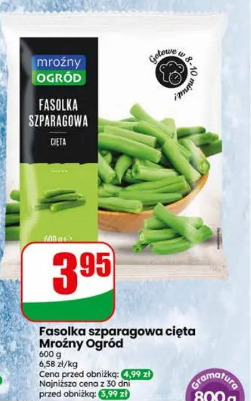 Fasolka szparagowa cięta Mroźny Ogród