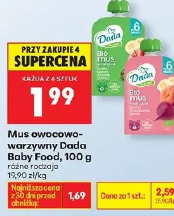 Mus owocowo-warzywny Dada Baby Food
