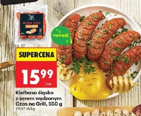 Kiełbasa Śląska z serem wędzonym Czas na Grill